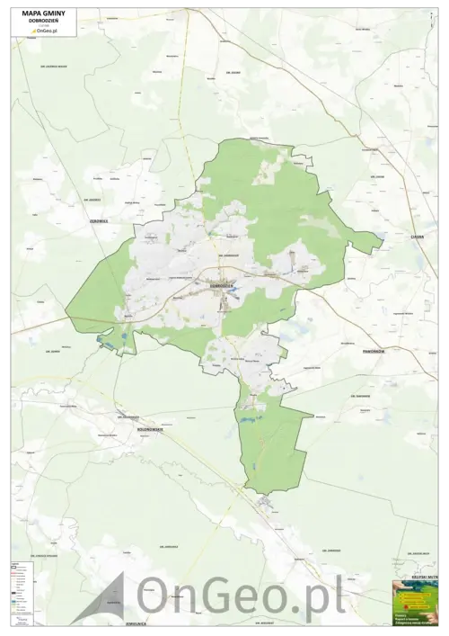 Mapa gminy Dobrodzień